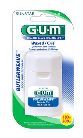 GUM Butlerweave Dental Floss, Waxed | Walmart Canada