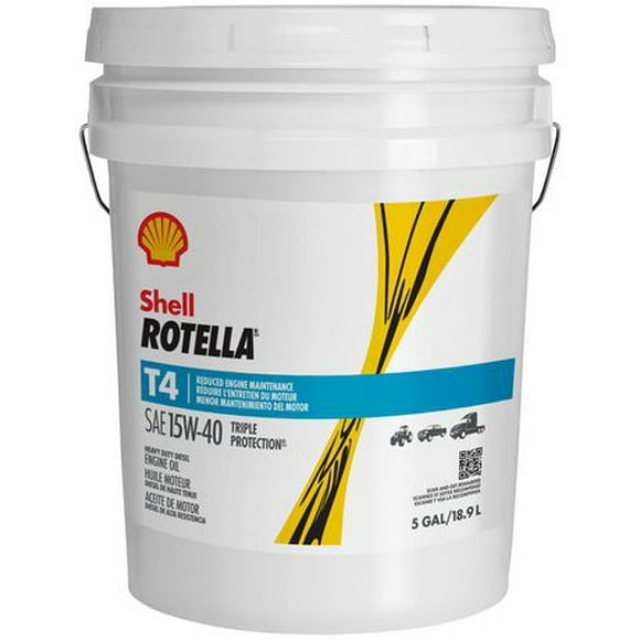 Shell Rotella T4 15W40 pour moteur diesels 18.9L Rotella T4 15W40 18.9L