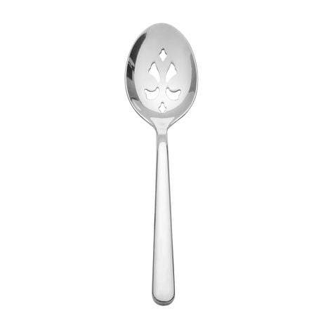 Hometrends Forged Slotted Stainless Steel Serving Spoon Silver, HT Forged Serving Spoon