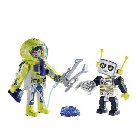 Playmobil Space 9492 Duo Spationaute et robot 