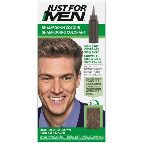 Just For Men Shampoo-In Colour Light-Medium Brown H-30, 1 Piece