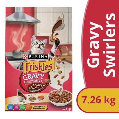Friskies Gravy Swirlers, Dry Cat Food, 1.42-7.26 kg