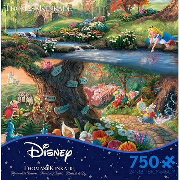 Ceaco - Thomas Kinkade - Disney Dreams Collection: Alice in Wonderland (750 Piece Puzzle)