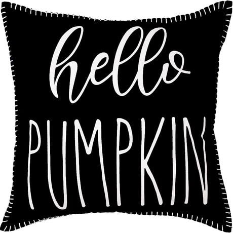 hometrends Halloween "Hello Pumpkin" Decorative Pillow