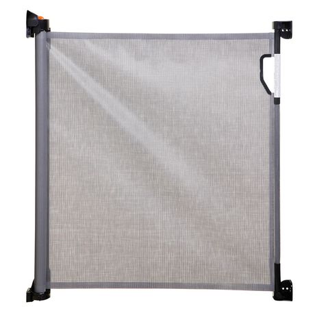 dreambaby retractable gate grey