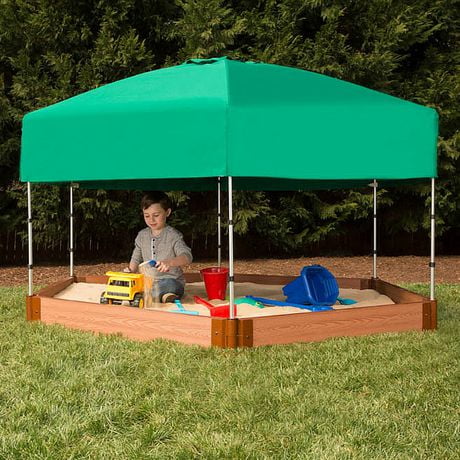 Sandbox with canopy and cover