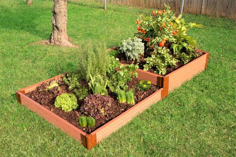Frame It All Tool Free Classic Sienna Raised Garden Bed Terraced 4