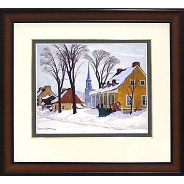 Peinture murale Canadiana Art Winter Morning par Clarence Gagnon