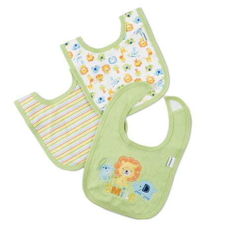 Gerber 3-Pack Cotton Bib Green | Walmart Canada