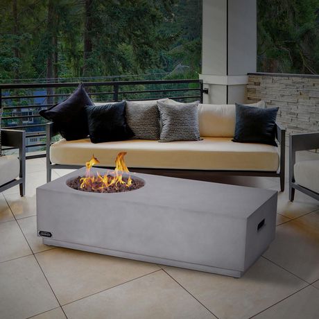 sunbeam rectangular fire table