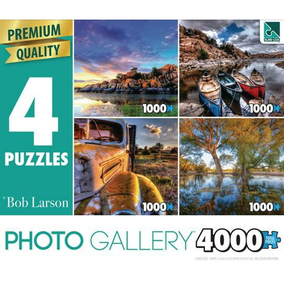 Sure-Lox 4 in 1 4000 Piece Multi-Pack-Art Puzzle