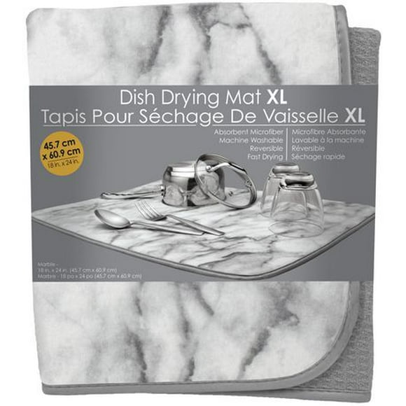 Fox Run XL Drying Mat Marble, 18 x 24 inches