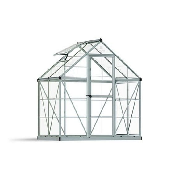 Harmony 6 ft. x 4 ft. Greenhouse Kit - Silver