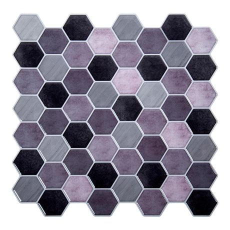 hexagon tiles peel stick walmart truu adhesive self flooring