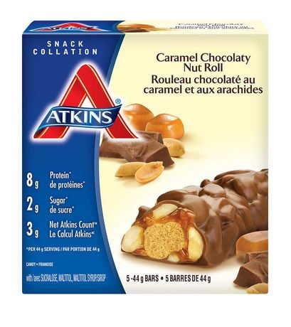 bars atkins nut snack caramel chocolaty roll nutrition diet sugar health 2g keto fibre count friendly fitness visit