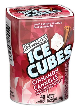 ICE BREAKERS ICE CUBES Cinnamon Sugar Free Gum, 40 pieces - Walmart.ca