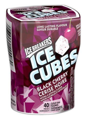 Ice Breakers Ice Cubes Black Cherry Sugar Free Gum 