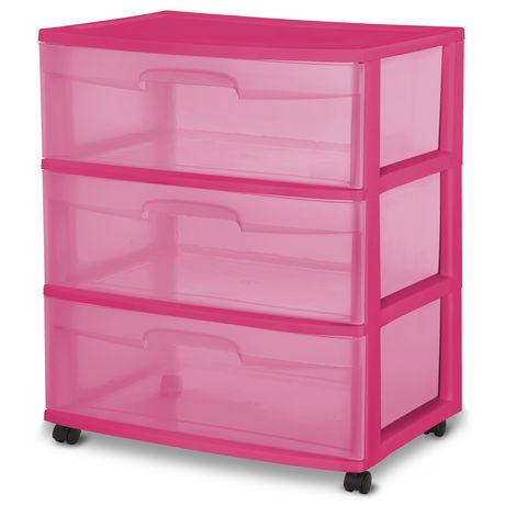 Sterilite Wide Three Drawer Cart | Walmart Canada