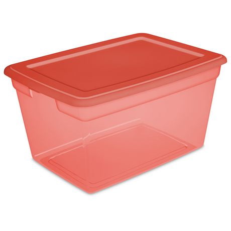 Sterilite 57 Liter Orange Storage Box - Walmart.ca