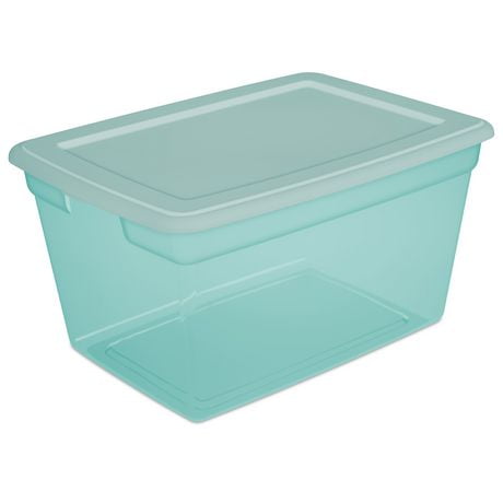 Sterilite 55L Storage Box - Aqua | Walmart Canada