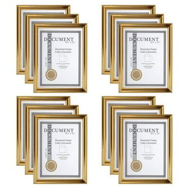 Truu Design 3-Piece Black Metal Photo Frame Set - Minimalist Gallery Wall Frames 4x6 & 2x5 Inches