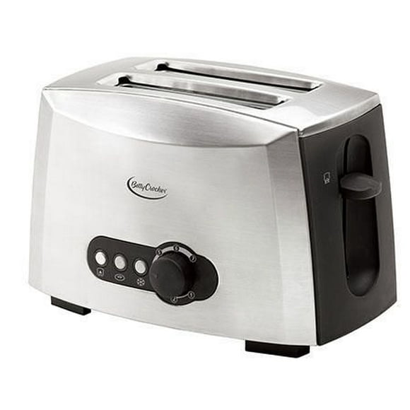 Betty Crocker 2-Slice Multi-Function Stainless Steel Toaster