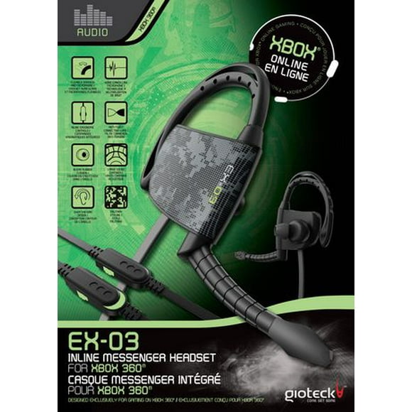 EX-03 Casque messenger intégré pour Xbox 360