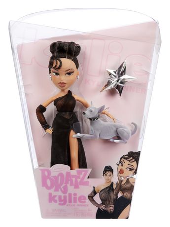 Bratz x Kylie Jenner Night Fashion Doll with Evening Gown, Pet Dog, and ...