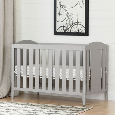 South Shore Angel Crib with Toddler Rail And Mattress | Walmart Canada