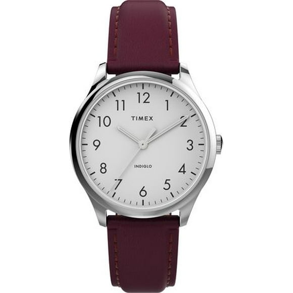 Montre Timex® Modern Easy Reader® bracelet en cuir
