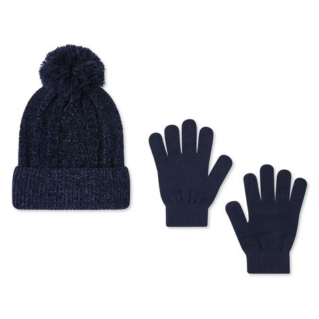 George Girls' Chenille Toque and Gloves 2-Piece Set | Walmart Canada