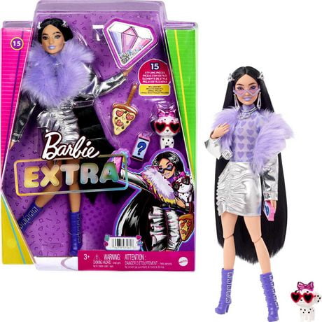 Barbie Extra Doll #15 in Fashion & Accessories, with Pet, 3 Year Olds & Up