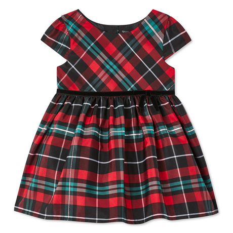 George Baby Girls' Holiday Plaid Dress | Walmart Canada