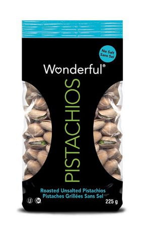 Wonderful Pistachios, Roasted Unsalted Pistachios, 225g | Walmart Canada