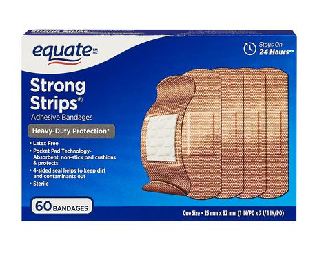 Equate Waterproof Clear Adhesive Bandages, 60 bandages 