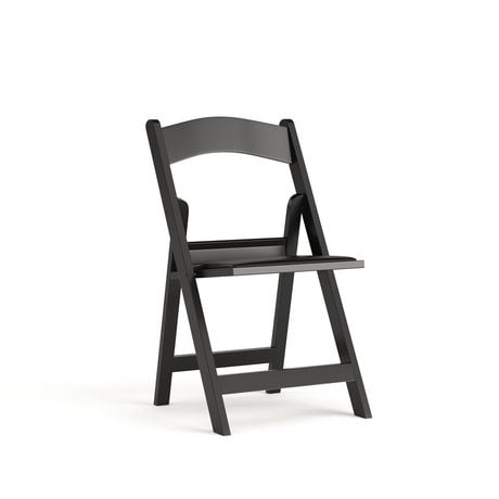 Chaise pliante de la collection Hercules de Flash Furniture en résine noire
