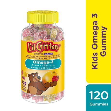 L’il Critters Omega-3 Gummy Fish with DHA Gummy Vitamins for Kids