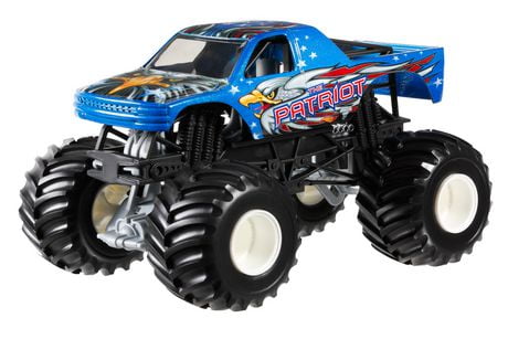 Hot Wheels Monster Jam The Patriot Die-Cast Vehicle, 1:24 Scale ...