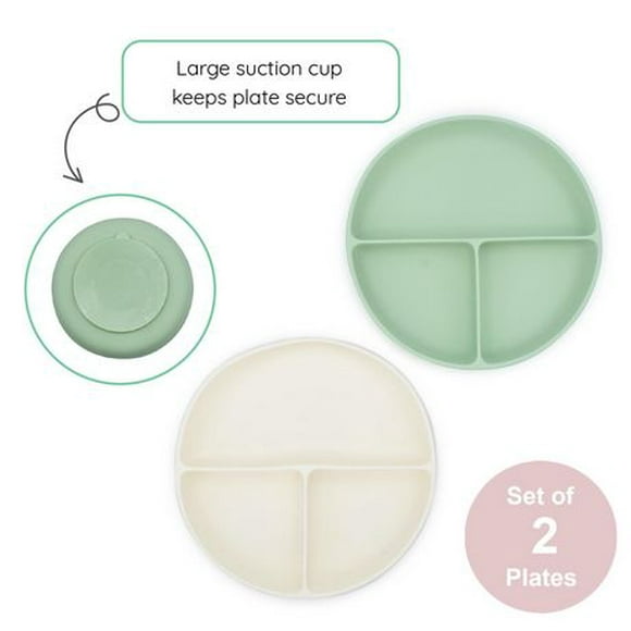 Silicone Suction Plates- 2pk, Silicone Plates