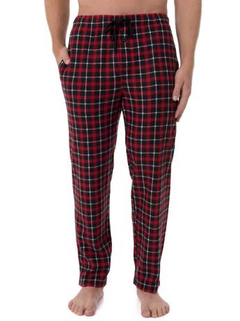 Fruit of the Loom Men's Fleece Sleep Pant Red | Walmart Canada