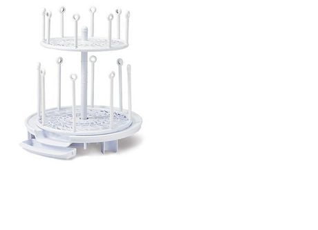 The First Years Spin Stack Drying Rack Baby 16 Toddler Bottles Holder Dryer