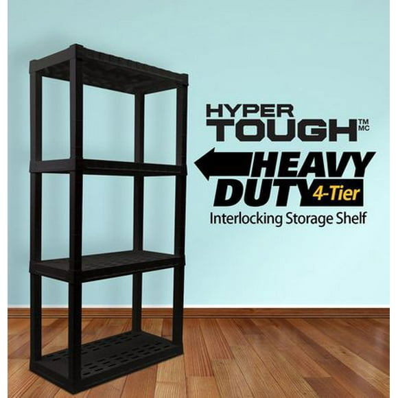 4-Tier Utility Interlocking Shelf