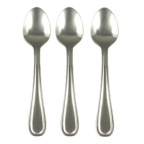 Mainstays 3-Piece Fleetline Dinner Spoons Silver, MS Fleetline Spoons