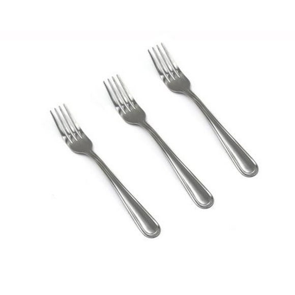 Mainstays 3-Piece Fleetline Dinner Fork, Made of 18/0 stainless steel