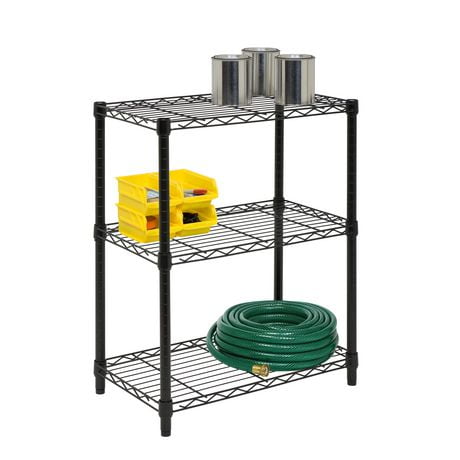 Honey-Can-Do 3-Tier NSF Rated  Shelving Unit with 250 Pound Capacity Per Shelf