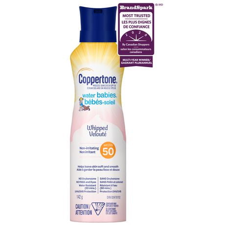 spray coppertone sunscreen whipped spf waterbabies apply babies protection sun face easy body baby