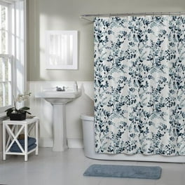 Shower Curtain, Fabric Shower Curtain Botanical Shower Curtain Blue, Hooks  Hotel Shower Curtains for Bathroom with 12 Hooks Waterproof Shower Curtain  Liner (72 x 72) 
