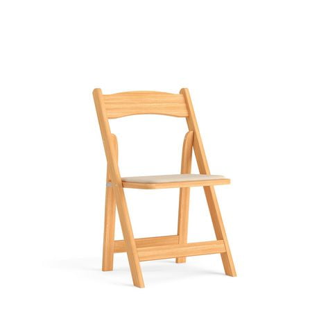 Flash Furniture Hercules Series Natural Wood Folding Chair