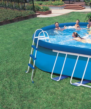 Intex 18ft x 10ft x 42in Oval Frame Pool Set | Walmart Canada