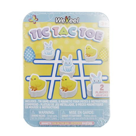 Easter Magnetic Tin Games –Tic Tac Toe
